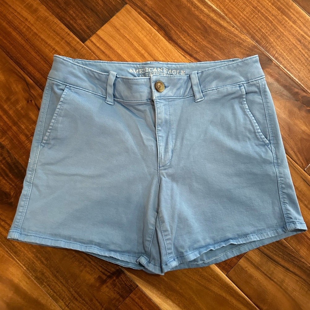American Eagle Outfitters Light Blue High Waist Shorts
